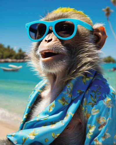 barbary monkey,monkey banana,monkeys band,monkey island,madagascar,beach background,monkey,anthropomorphized animals,baby monkey,the monkey,piña colada,tropical animals,cuba beach,macaque,monkey soldier,animals play dress-up,barbary ape,primate,cuba background,chimpanzee,Photography,Fashion Photography,Fashion Photography 25