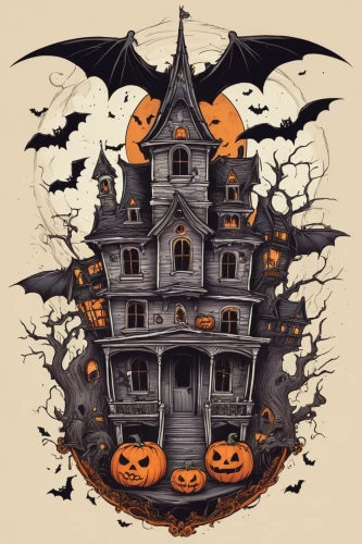 witch's house,halloween illustration,witch house,halloween poster,halloween travel trailer,halloween scene,halloween and horror,halloween pumpkin gifts,halloween background,halloween wallpaper,halloween owls,halloween vector character,the haunted house,halloween paper,halloween border,haunted house,halloweenkuerbis,jack o'lantern,jack o lantern,haunted castle,Illustration,Paper based,Paper Based 26