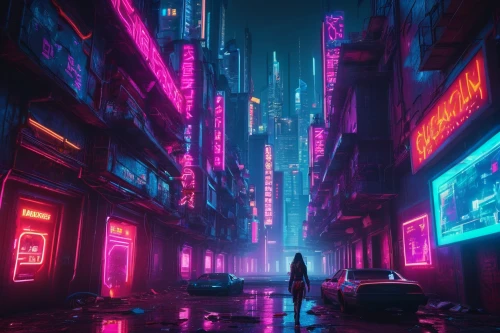 cyberpunk,colorful city,shinjuku,tokyo city,vapor,shanghai,metropolis,tokyo,fantasy city,taipei,cityscape,dystopian,hong kong,neon,neon lights,neon ghosts,neon arrows,urban,kowloon,futuristic,Conceptual Art,Sci-Fi,Sci-Fi 26