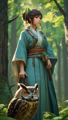 yi sun sin,mukimono,owl nature,goki,owl background,shuanghuan noble,taijitu,druid,wuchang,hwachae,falconry,mulan,harp of falcon eastern,hanbok,tsukemono,xing yi quan,female warrior,world digital painting,falconer,sparrow owl,Photography,General,Fantasy