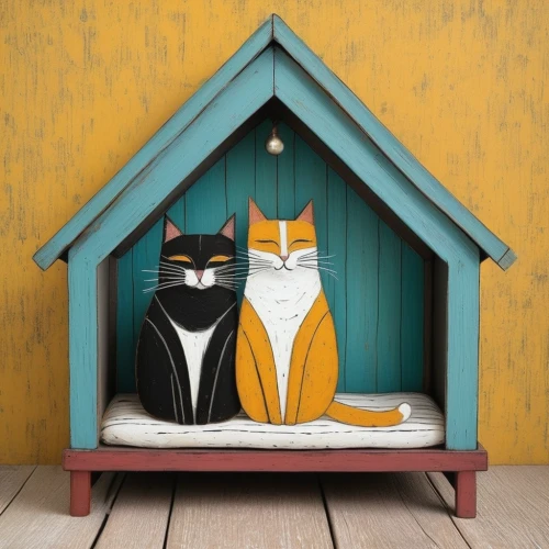 house painting,inverted cottage,cat lovers,two cats,whimsical animals,houses clipart,cuckoo clocks,cat frame,cat family,cat furniture,cat vector,airbnb logo,cat bed,home ownership,dolls houses,airbnb icon,house insurance,cat image,couple boy and girl owl,home accessories,Art,Artistic Painting,Artistic Painting 49