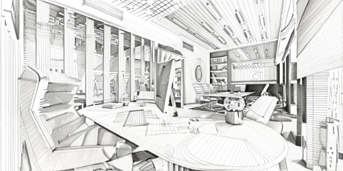 study room,office line art,mono-line line art,working space,workspace,mono line art,study,offices,work space,frame drawing,book illustration,watercolor tea shop,line drawing,pencils,archidaily,panoramical,sci fiction illustration,camera illustration,office desk,modern office,Design Sketch,Design Sketch,Hand-drawn Line Art