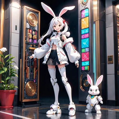 deco bunny,white bunny,white rabbit,female hares,rabbits,bunnies,rabbits and hares,easter banner,bunny,rabbit family,easter theme,easter bunny,rabbit,easter rabbits,gray hare,no ear bunny,european rabbit,anime japanese clothing,hare,cottontail,Anime,Anime,General