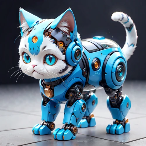 chat bot,blue tiger,armored animal,minibot,cat warrior,breed cat,cat with blue eyes,doll cat,cat-ketch,blue eyes cat,cat vector,lucky cat,rex cat,model kit,tiger cat,cartoon cat,toyger,3d figure,ocicat,catlike,Anime,Anime,General