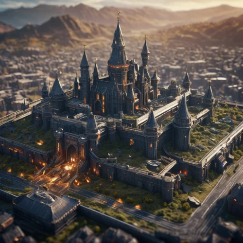 hogwarts,medieval,3d fantasy,medieval castle,medieval architecture,castle of the corvin,medieval town,gold castle,fantasy city,tilt shift,castles,castleguard,new castle,castel,castle,fairy tale castle,knight's castle,templar castle,fairytale castle,castle iron market,Photography,General,Sci-Fi