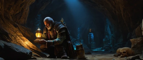 the abbot of olib,the collector,witcher,archimandrite,father frost,the wizard,hobbit,gandalf,light bearer,prejmer,heroic fantasy,guardians of the galaxy,mundi,pilgrimage,dark elf,digital compositing,hall of the fallen,the wanderer,guards of the canyon,shamanism,Art,Classical Oil Painting,Classical Oil Painting 04