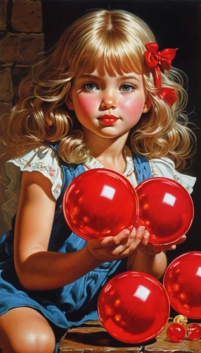 red balloons,girl with cereal bowl,red balloon,little girl with balloons,cherries in a bowl,painting eggs,red apples,painting easter egg,red tablecloth,girl in the kitchen,oil painting on canvas,glass painting,oil painting,painted eggs,red apple,water balloon,watermelon painting,girl with bread-and-butter,girl picking apples,water balloons,Illustration,American Style,American Style 07
