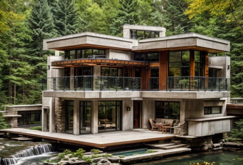 house with lake,house by the water,house in the forest,pool house,luxury property,beautiful home,summer house,modern house,tree house hotel,cubic house,house in the mountains,luxury real estate,modern architecture,mid century house,boat house,private house,the cabin in the mountains,tree house,luxury home,treehouse,Architecture,General,Masterpiece,Organic Architecture