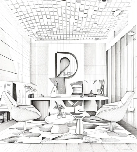 conference room,modern office,school design,archidaily,interior design,reading room,3d rendering,study room,interior modern design,offices,working space,stage design,boardroom,meeting room,modern living room,creative office,chairs,penthouse apartment,interiors,interior decoration,Design Sketch,Design Sketch,Hand-drawn Line Art