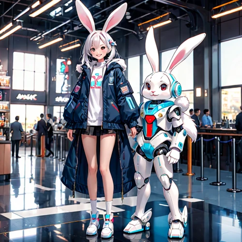 bunnies,anime japanese clothing,rabbits,white rabbit,rabbit family,harajuku,bunny,shopping icons,rabbits and hares,white bunny,rabbit,gray hare,female hares,easter rabbits,hares,easter festival,cosplay image,heavy object,little rabbit,easter theme,Anime,Anime,General