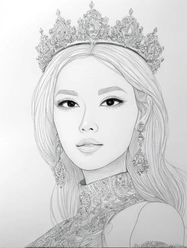 tiara,queen crown,white rose snow queen,coloring page,lotus art drawing,fashion illustration,diadem,princess crown,angel line art,queen s,flower line art,princess sofia,miss circassian,ice princess,line-art,princess' earring,the snow queen,miss universe,queen,line art,Design Sketch,Design Sketch,Character Sketch
