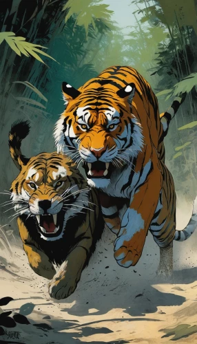 tigers,tiger png,tigerle,tiger,wild animals crossing,animals hunting,asian tiger,bengalenuhu,a tiger,big cats,bengal tiger,wild animals,tiger head,animal sports,amurtiger,forest animals,world digital painting,young tiger,predators,bengal,Illustration,Paper based,Paper Based 05