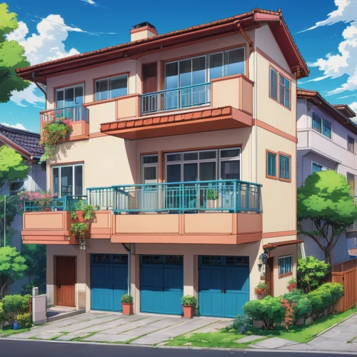 apartment house,apartment complex,an apartment,apartment building,residential,sky apartment,apartment block,apartment,beautiful home,shared apartment,tsumugi kotobuki k-on,private house,apartments,house painting,residential property,houses clipart,residential house,holiday complex,large home,neighborhood,Illustration,Japanese style,Japanese Style 03
