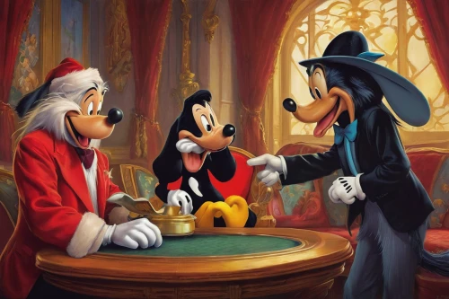 disneyland park,disney,the disneyland resort,magician,euro disney,disney land,round table,poker,disneyland,a meeting,disney-land,chess game,mickey mouse,magic tricks,fairytale characters,micky mouse,pinocchio,the conference,disney character,card game,Conceptual Art,Fantasy,Fantasy 13