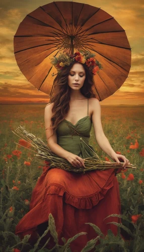 girl in flowers,faery,desert flower,romantic portrait,flower of passion,girl in a wreath,splendor of flowers,mystical portrait of a girl,flower fairy,fantasy art,fantasy portrait,beautiful girl with flowers,faerie,fantasy picture,flower in sunset,celtic woman,red petals,red poppies,red flower,the hat of the woman,Photography,Artistic Photography,Artistic Photography 14