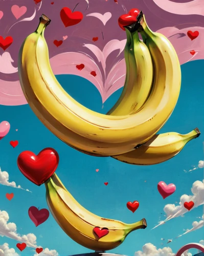 banana,bananas,valentine clip art,valentine's day clip art,valentines day background,monkey banana,banana cue,dolphin bananas,nanas,banana peel,heart clipart,heart background,valentine background,banana family,banana apple,banana tree,heart icon,saba banana,superfruit,valentine frame clip art,Illustration,Retro,Retro 12