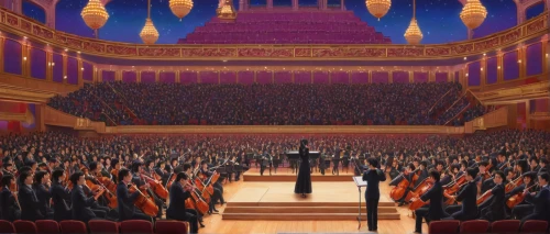 orchestra,concert hall,philharmonic orchestra,symphony orchestra,immenhausen,conductor,audience,conducting,concert crowd,theater of war,orchestra division,ballroom,symphony,concert,concert dance,orchestral,royal albert hall,theater,orchesta,choral,Illustration,Retro,Retro 16
