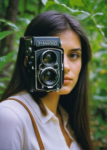 a girl with a camera,minolta,vintage camera,analog camera,mirrorless interchangeable-lens camera,nikon,rangefinder,film camera,lubitel 2,zenit camera,6x9 film camera,instant camera,zenit-e,photo-camera,point-and-shoot camera,twin-lens reflex,twin lens reflex,camera,portrait photographers,viewfinder,Art,Artistic Painting,Artistic Painting 05