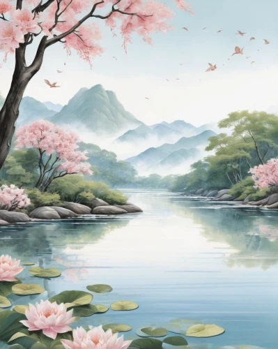 japanese floral background,landscape background,japanese sakura background,river landscape,watercolor background,oriental painting,japan landscape,sakura background,spring background,springtime background,flower painting,japanese art,sakura trees,the cherry blossoms,chinese art,takato cherry blossoms,background view nature,world digital painting,cherry blossoms,nature landscape,Photography,Fashion Photography,Fashion Photography 02