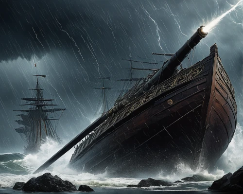 caravel,ship wreck,shipwreck,ghost ship,sea storm,maelstrom,the wreck of the ship,barquentine,nature's wrath,sea fantasy,the storm of the invasion,sunken ship,ironclad warship,noah's ark,rotten boat,viking ship,trireme,the wreck,sailer,galleon,Conceptual Art,Daily,Daily 05