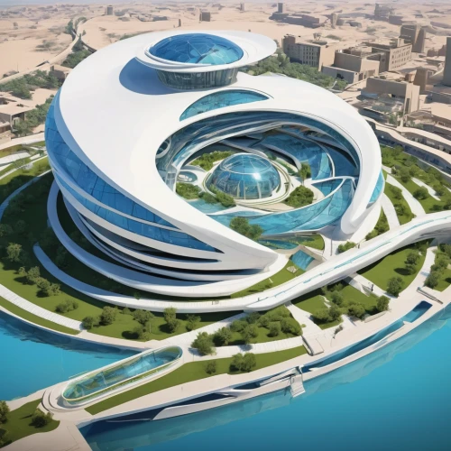 futuristic architecture,futuristic art museum,largest hotel in dubai,abu-dhabi,abu dhabi,dhabi,yas marina circuit,sky space concept,doha,united arab emirates,futuristic landscape,diamond lagoon,baku eye,artificial island,sharjah,solar cell base,calatrava,jumeirah,smart city,tianjin,Conceptual Art,Sci-Fi,Sci-Fi 24