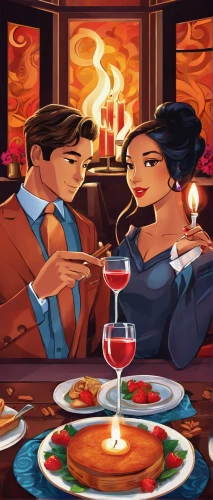 romantic dinner,roaring twenties couple,game illustration,dinner for two,thanksgiving background,romantic night,placemat,candle light dinner,fine dining restaurant,fire background,date night,dinner party,clue and white,fireside,saganaki,thanksgiving dinner,as a couple,dining,background image,restaurants,Conceptual Art,Daily,Daily 24