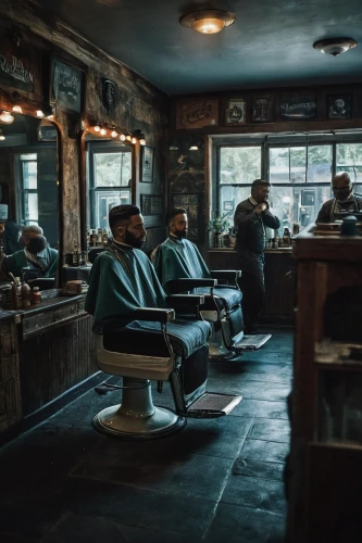 barber shop,barbershop,barber,barber chair,the long-hair cutter,pomade,deadwood,men sitting,hairdresser,hairdressers,management of hair loss,hairdressing,the shop,the consignment,salon,crew cut,vintage theme,butcher shop,hair care,soda shop,Photography,Documentary Photography,Documentary Photography 27