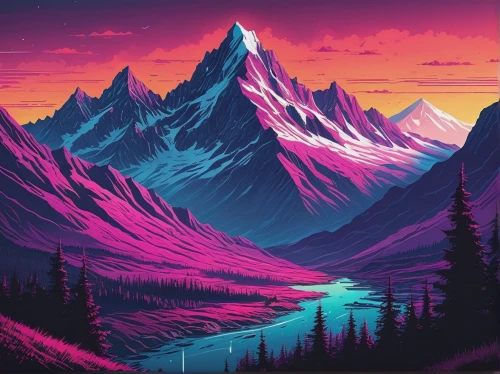 purple landscape,mountains,mountain landscape,mountain range,landscape background,mountain sunrise,mountain,purple wallpaper,giant mountains,mountain scene,high mountains,mountainous landscape,mountain slope,moutains,mountain world,alaska,snow mountains,mountainside,screen background,colorful background,Conceptual Art,Fantasy,Fantasy 32