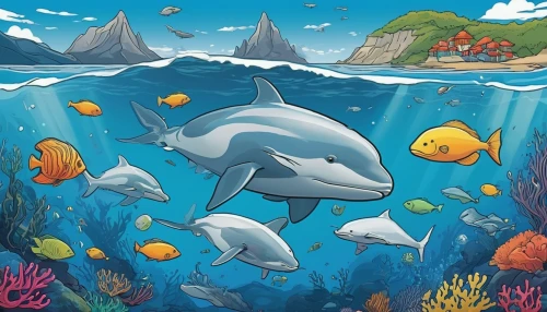 dolphin background,bottlenose dolphins,oceanic dolphins,cetacea,aquarium,dolphins in water,dolphins,porpoise,dolphin school,bottlenose dolphin,sea mammals,aquarium inhabitants,dolphin fish,underwater background,giant dolphin,dolphin swimming,common bottlenose dolphin,ocean pollution,dolphin-afalina,cetacean,Illustration,American Style,American Style 14