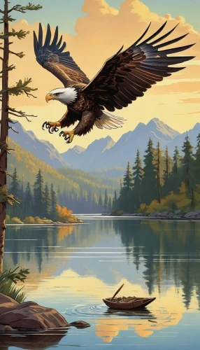 eagle illustration,bald eagles,bald eagle,american bald eagle,eagle drawing,eagle,of prey eagle,eagle vector,eagles,eagle eastern,golden eagle,gryphon,steller's sea eagle,bird painting,bird flight,bird of prey,flying hawk,mountain hawk eagle,african fishing eagle,birds in flight,Illustration,Retro,Retro 09