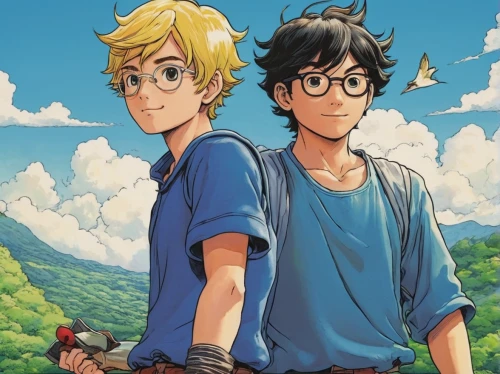 sakana,boyfriends,husbands,them,holding hands,lindos,darjeeling,iron blooded orphans,sweethearts,hikers,buttercups,hands holding,link,hand in hand,yamada's rice fields,holding,anime cartoon,hold hands,loud crying,protect,Illustration,Japanese style,Japanese Style 11
