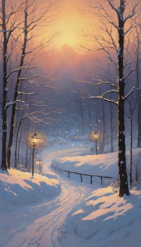 winter landscape,snow landscape,snowy landscape,snow scene,winter light,winter morning,winter background,christmas landscape,winter forest,snow fields,mountain sunrise,snow trail,snowy mountains,winter dream,winter magic,landscape background,night snow,early winter,mountain landscape,mountain scene,Illustration,Japanese style,Japanese Style 10