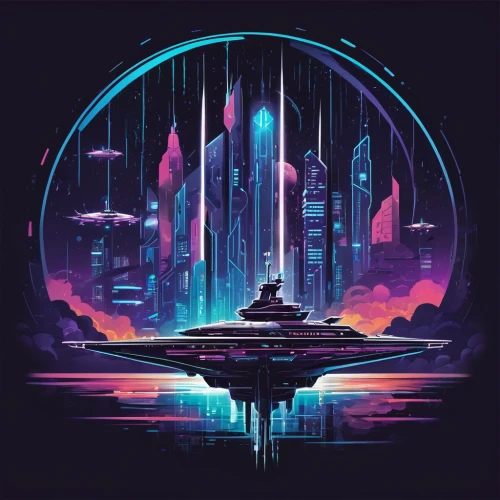 futuristic landscape,80's design,metropolis,futuristic,sci-fi,sci - fi,gas planet,scifi,sci fi,fantasy city,cyberpunk,80s,alien planet,ice planet,orbital,orb,cityscape,space port,planet,cg artwork,Unique,Design,Logo Design