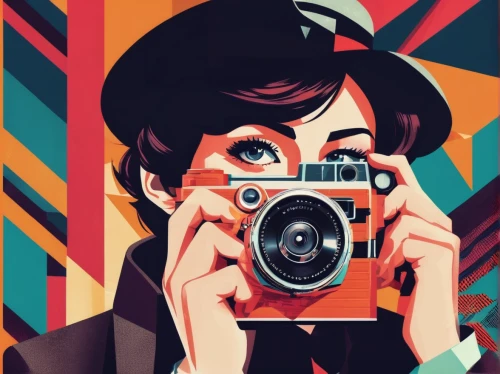 camera illustration,a girl with a camera,wpap,portrait photographers,photo-camera,camerist,retro girl,photographer,retro woman,vintage camera,camera photographer,retro women,pop art style,vintage girl,retro 1950's clip art,vintage woman,vector illustration,cool pop art,photo camera,vector graphic,Illustration,Vector,Vector 17