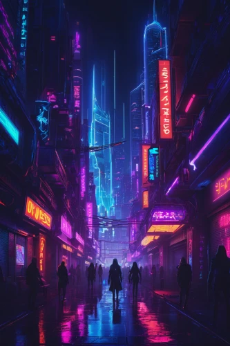 cyberpunk,shinjuku,tokyo city,tokyo,shanghai,vapor,metropolis,cityscape,colorful city,fantasy city,futuristic,ultraviolet,kowloon,shibuya,hong kong,dystopian,taipei,neon arrows,futuristic landscape,aesthetic,Conceptual Art,Sci-Fi,Sci-Fi 26
