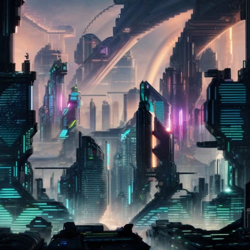 futuristic landscape,fantasy city,scifi,cityscape,cyberpunk,metropolis,ancient city,futuristic,cyberspace,sci - fi,sci-fi,destroyed city,sci fi,vast,dystopian,virtual landscape,sci fiction illustration,city cities,black city,fractal environment,Game Scene Design,Game Scene Design,Cyberpunk