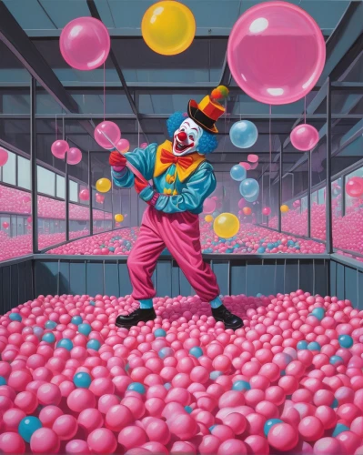 rodeo clown,colorful balloons,pink balloons,juggler,creepy clown,clown,scary clown,horror clown,harlequin,candy crush,bubble gum,balloon,juggling,candy boy,cirque,little girl with balloons,balloons,corner balloons,clowns,tutti frutti,Conceptual Art,Daily,Daily 29