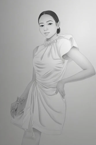 fashion vector,fashion illustration,girl on a white background,ao dai,lotus art drawing,digital painting,portrait background,digital drawing,taijiquan,girl with cloth,drawing mannequin,3d model,on a white background,asian woman,world digital painting,female model,gradient mesh,low poly,art model,fashion sketch,Design Sketch,Design Sketch,Character Sketch