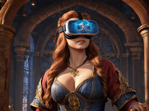 oculus,steampunk,vr headset,vr,sorceress,virtual reality,3d fantasy,massively multiplayer online role-playing game,virtual reality headset,minerva,elza,the hat of the woman,librarian,symetra,the hat-female,sterntaler,blue enchantress,masquerade,athena,mezzelune,Conceptual Art,Fantasy,Fantasy 27