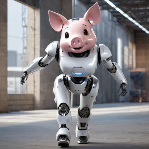 pig,suckling pig,kawaii pig,porker,swine,minibot,piglet,warthog,soft robot,cyborg,lawn mower robot,mini pig,lucky pig,domestic pig,piggy,hog,piggybank,anthropomorphized animals,pork,cinema 4d