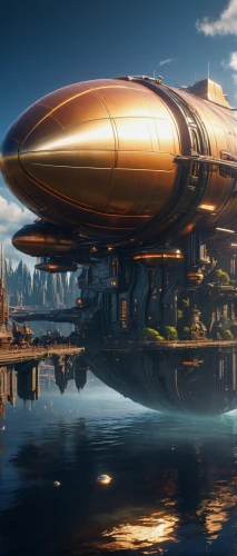 airships,airship,futuristic landscape,alien ship,space ships,space ship,very large floating structure,scifi,futuristic architecture,supercarrier,docked,carrack,atomic age,freighter,sci fi,sci - fi,sci-fi,sky space concept,concept art,spaceship,Photography,General,Sci-Fi