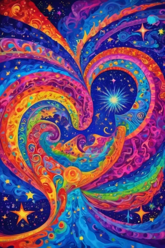 colorful spiral,spiral nebula,heart swirls,swirls,psychedelic art,cosmic flower,rainbow waves,cosmic eye,spiral background,coral swirl,swirl,psychedelic,colorful heart,mantra om,fairy galaxy,spiral galaxy,colorful star scatters,swirling,lsd,spirals,Conceptual Art,Oil color,Oil Color 23