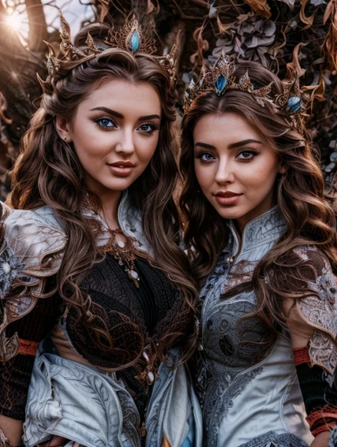 elves,celtic woman,fairytale characters,angels of the apocalypse,wood angels,two girls,celebration of witches,vintage fairies,musketeers,princesses,beautiful photo girls,fairies,dwarves,young women,costumes,staves,germanic tribes,heroic fantasy,sisters,joint dolls