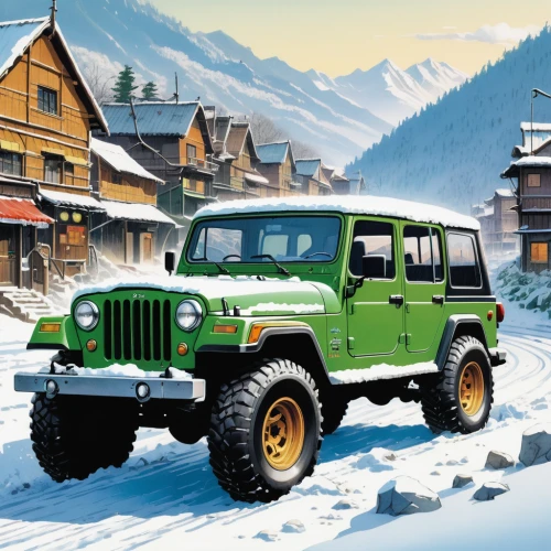 willys-overland jeepster,jeep wrangler,jeep cj,willys jeep,jeep rubicon,willys jeep truck,jeep gladiator rubicon,jeep,jeep gladiator,jeep honcho,dodge power wagon,compact sport utility vehicle,jeeps,cj7,wrangler,winter tires,four wheel drive,jeep cherokee,ural-375d,jeep cherokee (xj),Illustration,Japanese style,Japanese Style 05