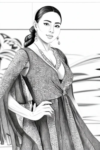 girl in a historic way,jaya,coloring page,digital drawing,mudra,riopa fernandi,fashion vector,flamenco,yogananda,frida,animated cartoon,quinceañera,digital artwork,girl drawing,premier padmini,digital art,nityakalyani,monoline art,on a transparent background,coloring pages,Design Sketch,Design Sketch,Character Sketch