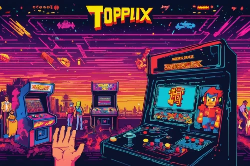 turbographx-16,trip computer,pinball,turbographx,computer game,retro background,topspin,computer games,terrapin,arcade game,80s,game illustration,retro,1980's,80's design,1982,totopo,1986,70s,nostalgic,Unique,Pixel,Pixel 04
