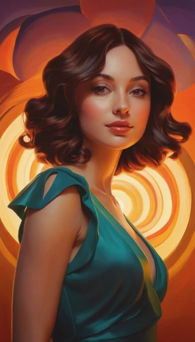 rosa ' amber cover,katniss,sci fiction illustration,transistor,world digital painting,portrait background,orange,spiral background,game illustration,sunburst background,digital painting,art deco background,horoscope libra,illustrator,adobe illustrator,diwali banner,cg artwork,painting technique,candela,art deco woman,Conceptual Art,Daily,Daily 12