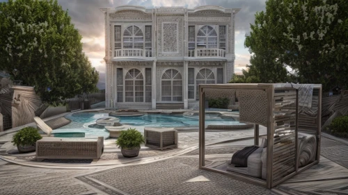 mansion,persian architecture,3d rendering,build by mirza golam pir,luxury home,pool house,luxury property,iranian architecture,model house,luxury real estate,marble palace,qasr al watan,water castle,render,house of allah,bendemeer estates,private house,crown render,villa,luxury home interior,Common,Common,Natural