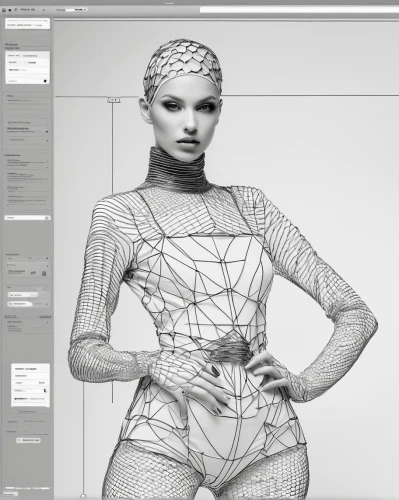 wireframe graphics,wireframe,mesh and frame,gradient mesh,mesh,wire mesh,retouching,photo session in bodysuit,3d modeling,geometric ai file,art model,sculpt,retouch,artificial hair integrations,fishnet stockings,drawing mannequin,digital compositing,blender,render,rendering,Photography,Fashion Photography,Fashion Photography 20