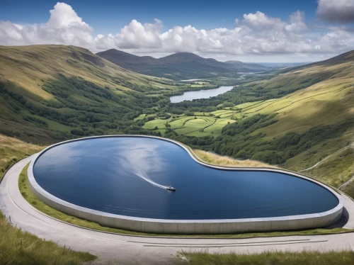 sewage treatment plant,hydroelectricity,hydropower plant,wastewater treatment,the transfagarasan,water resources,geothermal energy,transfagarasan,waste water system,landform,mountain spring,bernina pass,reservoir,wastewater,infinity swimming pool,ladybower reservoir,lake district,water supply,water power,meanders,Illustration,Paper based,Paper Based 15